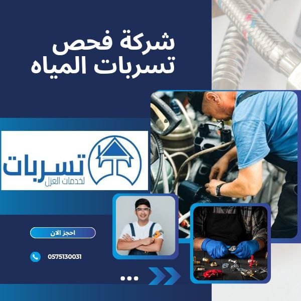 فحص تسربات المياه بالرياض